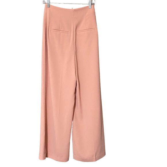 Boden Pants Women’s 4R Rose Pink Girly Femme Wide Leg Crepe High Waist NWT - Picture 4 of 10